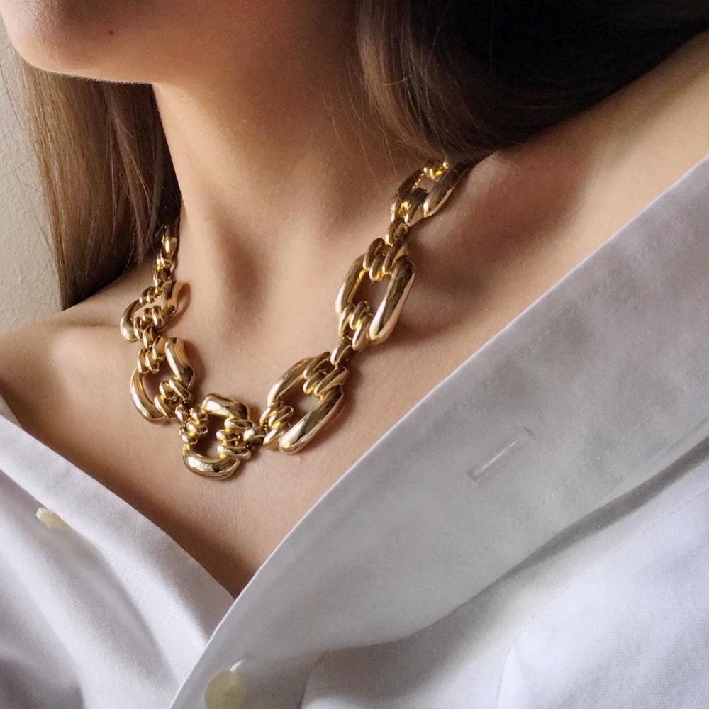 Chunky Gold Chain Necklace